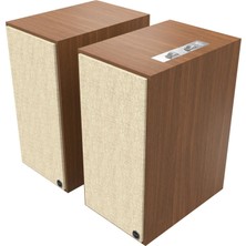 Klipsch The Nines Aktif Hoparlör (Çift) - Titanyum Lts Havalandırmalı Tweeter, Bluetooth Kablosuz Bağlantı, Yüksek Çözünürlüklü Ses, Dinamik Bass Ekolayzırı, Ceviz