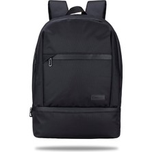 Classone BP-IT900 Benevento Serisi 15,6"su Geçirmez Kumaş,su Geçirmez Fermuar, Laptop,notebook Sırt Çantası-Siyah