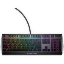 Alienware Düşük Profilli Rgb Oyun Klavyesi AW510K: Alienfx Tuş Başına Rgb LED - Medya Kontrolleri ve USB Geçiş - Cherry Mx Düşük Profil Kırmızı Anahtarlar