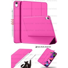 Ipad Air 11 M3 2025/M2 2024/AIR 10.9 2022/2020 ile Uyumlu Kılıf, Kapaklı, Standlı, Uyku Modlu Smart, Şeker Pembe, iPad Air 11 M3 2025