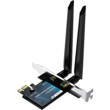 Veggieg AX1800 Wi-Fi 6 Alıcı ve Bluetooth 5.2 Adaptör 5db Dual Anten Pcıe Wifi Ağ Kartı