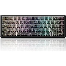 Attack Shark X65 He Manyetik Anahtarlı 65% Gaming Klavye – 8000 Hz Ultra Hızlı Tepki, 0.01 mm Rapid Trigger Hassasiyeti, Pbt Tuşlar, Rgb Aydınlatma, Qmk Desteği (Black Contour Line)