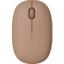 Rapoo M660 Sessiz Kablosuz Fare, Kablosuz Fare, 1300 Dpı Sensör, 9 Ay Pil Ömrü, Sessiz Tuşlar, Ergonomik, Sağ Elini Kullananlar ve Sol Elini Kullananlar Için, Pc ve Mac Için, Kahverengi