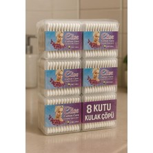 Nistabolje 8 Kutu Kulak Çöpü Pamuklu Kulak Temizleme Çubuğu