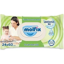 Molfix Izotonik Sulu Islak Mendil Ferah Temizlik 1440 Adet