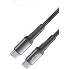 Pd Type-C Ultra Hızlı Kırılmaz Siyah Şarj Kablosu