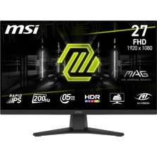 Msı Mag 272F 27 Inç 200Hz 0.5ms Full Hd Adaptive Sync Rapid IPS Gaming Monitör
