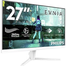 Philips Evnia 27M2N3201PL 27" 260Hz 0.3ms HDR10 Full Hd Fast IPS Beyaz Gaming (Oyuncu) Monitör