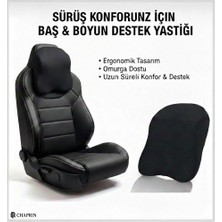 Visco Ortopedik Boyun Destek Yastığı – Ofis, Araç ve Seyahat Için