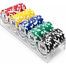 Profesyonel Poker Fişi Seti 100 Adet Casino Chip ALK5368 Midastech