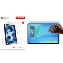 Undeplus Samsung Galaxy Tab S10 Fe Plus ile Uyumlu Paper Like Kağıt Hisli Mat Tablet Ekran Koruyucu Davin Şeffaf