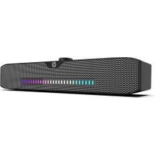 Hp DHS-4200S Rgb Soundbar - Bluetooth ve 3.5mm Kablolu Hibrit Hoparlör, USB Beslemeli, Masaüstü Pc ve Laptop Uyumlu, Dinamik LED Işıklı, 6W Ses Çıkış Gücü, 2B283AA