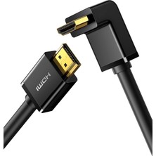 Ugreen HDMI 90 Derece Kablo, 2 Metre, Siyah