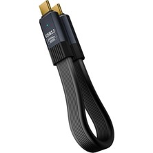 Livx USB C To USB C Esnek Fpc Kablo 80CM, 100W Pd Hızlı Şarj, USB 3.2 20GBPS Veri, 8K@60Hz Video, Dzd