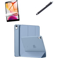 Undeplus iPad Air 3 / Pro 10.5" ile Uyumlu Kılıf Set Pu Deri Smart Tablet Kilifi Ekran Koruyucu + Kalem