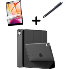 Undeplus iPad Air 11INÇ M4/m3/m2 2026-2024 ile Uyumlu Kılıf Set Pu Deri Smart Tablet Kilifi Ekran Koruyucu + Kalem