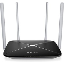 Mercusys AC12, AC1200 Mbps, Mu-Mımo, Beamforming, All-In-One( Router, Access Point, Range Extender) Modları, Wpa3, Mobil Uygulama ile Kolay Kurulum, Dual-Band Wi-Fi 5 Router
