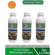 EKOPROSES Foseptik Tanklar Koku ve Atık Giderici Bakteri - 3 Litre Avantaj Paketi