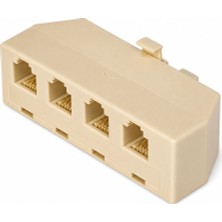 BK Teknoloji RJ11 6P4C 1 Erkek 4 Dişi Telefon Hat Çoklayıcı Adaptör