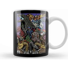 Moontime Alaçatı Godzilla 01 Kupa Bardak Porselen