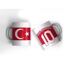 Moontime Alaçatı Türkiye Ay Yıldız Türk Bayrağı Euro 2024 Özel Tasarımlı Kişiye Özel Baskılı Hediye Kupa Bardak