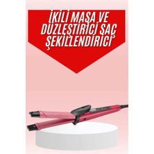 Mercora Tech Saç Şekillendirici Düzleştirici ve Maşa Özellikli Şekillendirici Seramik Kaplama