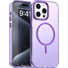 Zipax Apple iPhone 14 Pro Max Uyumlu Kılıf Renkli Kenarlı Magesafe Özellikli Hlt-Colour