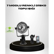 Pazarcan Ritme Duyarlı LED Disko Topu – Renkli Işık Gösterili Parti Lambası
