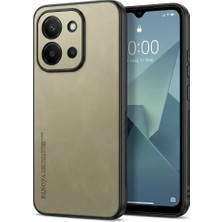 Zipax Xiaomi Redmi 15C Uyumlu Kılıf Deri Görünümlü Şık Tasarım Hlt-Hide
