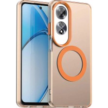Zipax Oppo A60 Uyumlu Kılıf Renkli Kenarlı Magesafe Özellikli Hlt-Colour