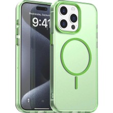 Zipax Apple iPhone 14 Pro Max Uyumlu Kılıf Renkli Kenarlı Magesafe Özellikli Hlt-Colour