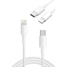 Poyraz Market Type-C Ligtning 30W Ios Şarj Kablosu Hızlı Şarj Kablosu