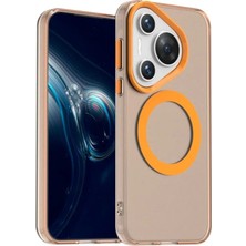 Zipax Huawei Pura 70 Pro Uyumlu Kılıf Renkli Kenarlı Magesafe Özellikli Hlt-Colour