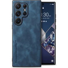 Zipax Samsung Galaxy S24 Ultra Uyumlu Kılıf Deri Görünümlü Şık Tasarım Hlt-Hide