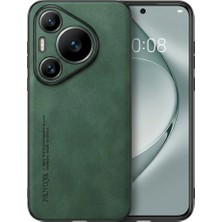 Zipax Huawei Pura 70 Pro Uyumlu Kılıf Deri Görünümlü Şık Tasarım Hlt-Hide