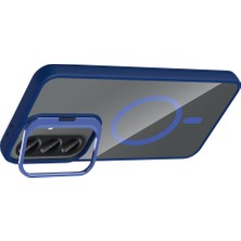 Zipax Samsung Galaxy A37 Uyumlu Kılıf Kamera Lens Hediyeli Stand Özellikli Zr-Etro