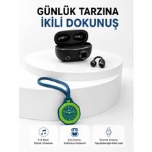 Freedom Storee Şarj Kutulu Kablosuz Kulaklık ve Yeşil Askılı Analog Çanta Saati Avantajlı Ikili Set