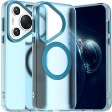 Zipax Huawei Pura 70 Uyumlu Kılıf Renkli Kenarlı Magesafe Özellikli Hlt-Colour