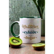 Moontime Alaçatı Efsaneler Eylülde Doğar Kupa Bardak Yeşil Başak Burcu Doğum Günü Hediyesi
