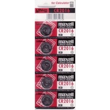 Pazarcan Maxell CR2016 3V Lityum Düğme Pil 5'li Paket