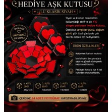 Argent Hediye Aşk Kutusu 4'lü Klasik Siyah