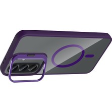 Zipax Samsung Galaxy A57 Uyumlu Kılıf Kamera Lens Hediyeli Stand Özellikli Zr-Etro