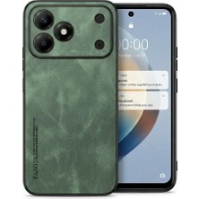 Zipax Tecno Spark 50 Uyumlu Kılıf Deri Görünümlü Şık Tasarım Hlt-Hide