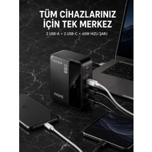 Vintessy 4 Portlu Gan Masaüstü Hızlı Şarj Istasyonu