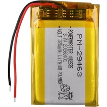 Renas Store Powermaster PM-29463 3.7V 320MAH 402535 Soketsiz Lityum Polimer (Li-Po) Batarya Şarj Edilebilir Pil