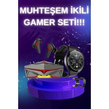 Vintessy Anc Özellikli Bluetooth Kulaklık ve Amoled Ekran Akıllı Saat Uyku ve Sağlık Takibi Nabız Öl�