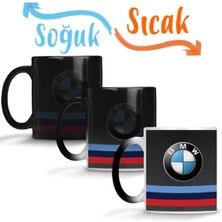 Moontime Alaçatı Bmw M Power Carbon Sihirli Kupa Bardak Porselen