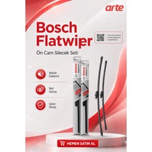 Arte Renault R5 2024-2026 Uyumlu | Bosch Aeroeco / Flatwiper Serisi Ön Silecek Takımı | 2'li Set |