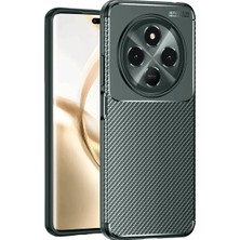 Renas Store Tecno Spark 30 Kılıf Auto Focus Karbon Kapak - Koyu Yeşil