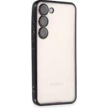 Renas Store Samsung Galaxy S23 Kılıf Razer Lensli Silikon - Siyah